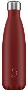 CHILLY'S MATTE 500ML RED VACCUUM FLASK