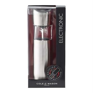 COLE & MASON STAINLESS STEEL ELECTRIC GRINDER